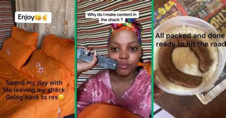 woman shows shack before going to res woman shows shack before going to res