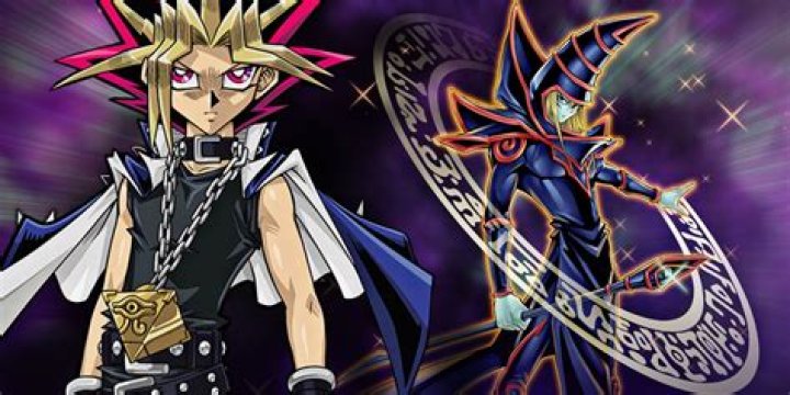 Yami Yugi with an evil expression on his face in Yu-Gi-Oh season 0