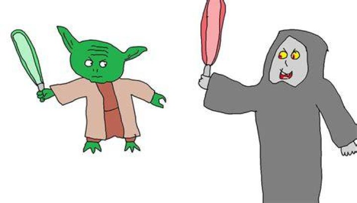 Yoda vs Darth Sidious in Revenge of the Sith