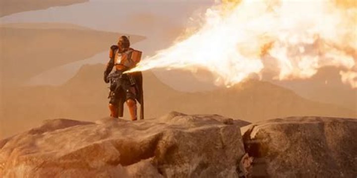 Yogurt firing the flamethrower in Spaceballs